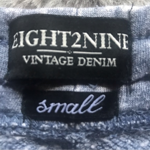 FREE w/ purchase sweat shorts denim blue small drawstring worn & washed once - Picture 3 of 3